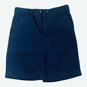 Cherokee casual cargo navy blue shorts Boys 6 side back pockets cotton blend zip